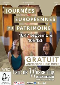 Journées Européennes du Patrimoine. Du 16 au 17 septembre 2023 à Husseren-Wesserling. Haut-Rhin.  10H00